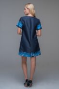 Φόρεμα mini με floral print και κοντά μανίκια