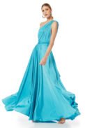Φόρεμα maxi πολυμορφικό θαλασσί–The Ιnfinity Dress