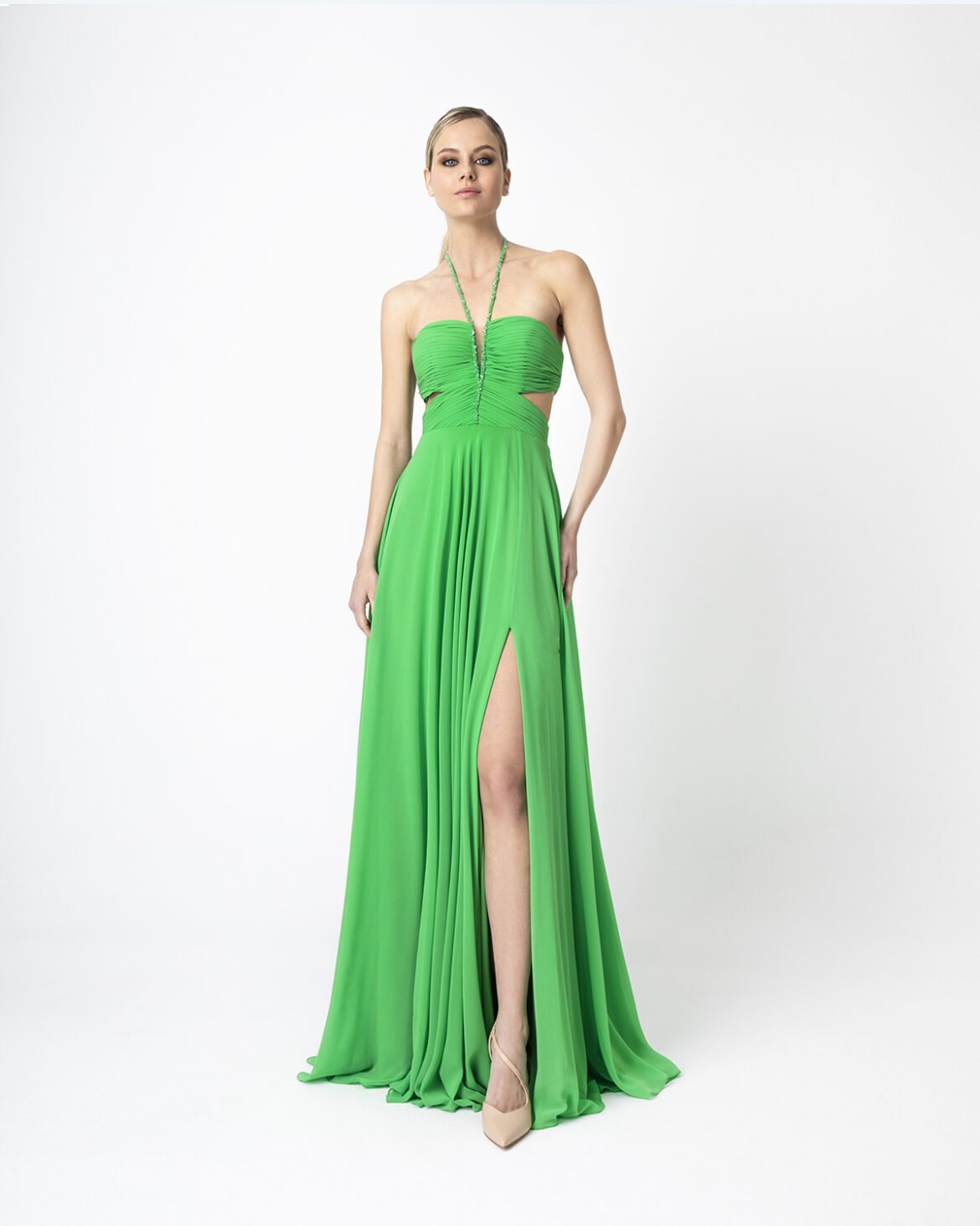 Φόρεμα maxi strapless